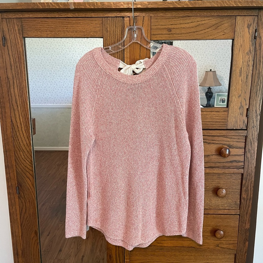 Women's Loft M Sweater With Bow Detail - Picture 2 of 4